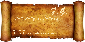 Fülöp Glória névjegykártya